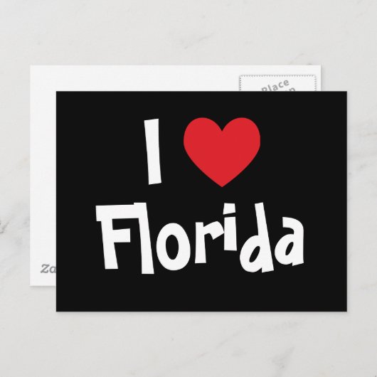 I Love Florida Briefkaart (Voorkant / Achterkant)