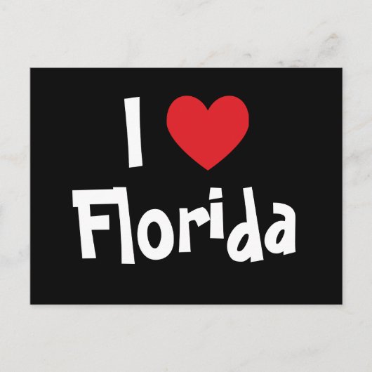 I Love Florida Briefkaart (Voorkant)