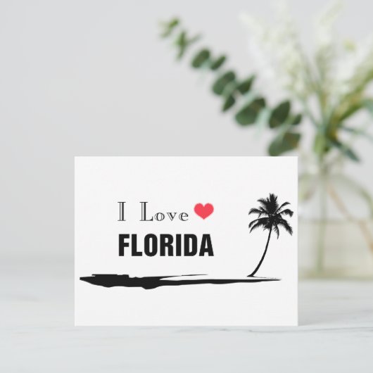 I Love Florida Briefkaart (Staand voorkant)