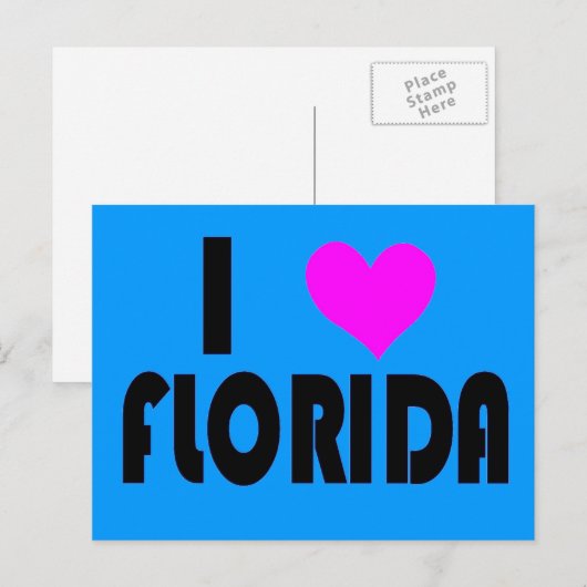 I Love Florida briefkaart (Voorkant / Achterkant)