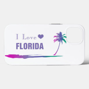 I Love Florida Colorful Paars Case-Mate iPhone Case