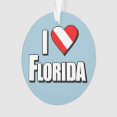 I Love Florida Diving Ornament (voorkant)
