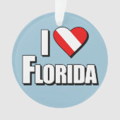 I Love Florida Diving Ornament (voorkant)