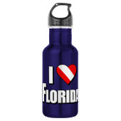 I Love Florida Diving Waterfles (Voorkant)
