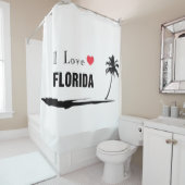 I Love Florida Douchegordijn (In situ)