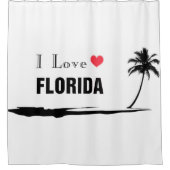 I Love Florida Douchegordijn (Voorkant)