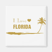 I Love Florida Gold Magneet (Voorkant)