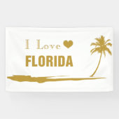 I Love Florida Gold Spandoek (Horizontaal)