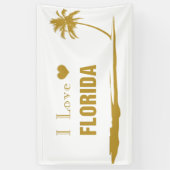 I Love Florida Gold Spandoek (Verticaal)