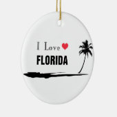 I Love Florida Keramisch Ornament (Rechts)