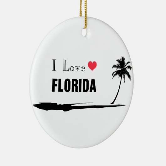 I Love Florida Keramisch Ornament (Rechts)