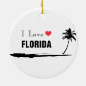 I Love Florida Keramisch Ornament (Achterkant)