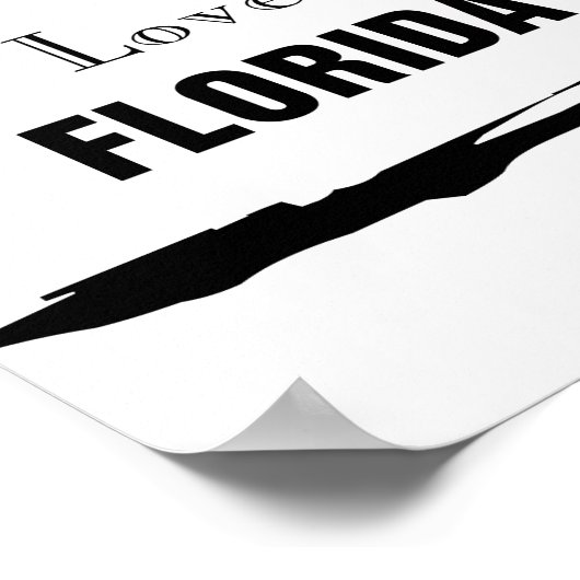 I Love Florida Poster (Hoek)