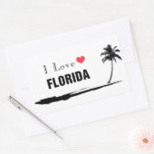 I Love Florida Rechthoekige Sticker (Envelop)