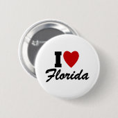 I Love Florida Ronde Button 5,7 Cm (Voorkant /achterkant)