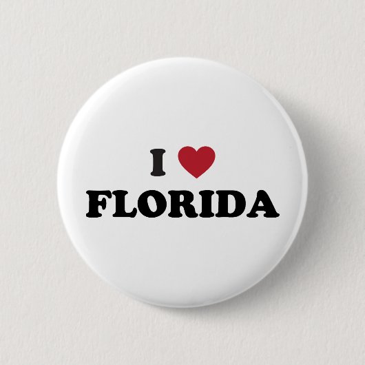 I Love Florida Ronde Button 5,7 Cm (Voorkant)