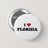 I Love Florida Ronde Button 5,7 Cm (Voorkant /achterkant)