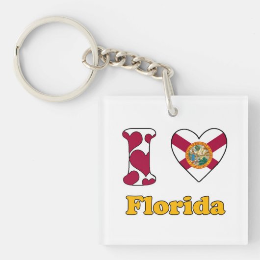 I love Florida Sleutelhanger (voorkant)