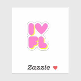 I Love Florida Sticker