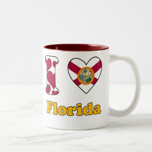 I love Florida Tweekleurige Koffiemok