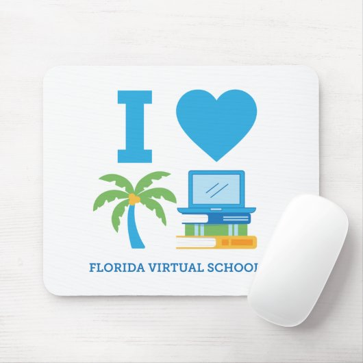 I Love Florida Virtual School Mousepad Muismat (Met muis)