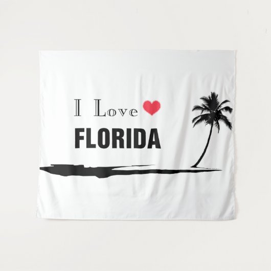 I Love Florida Wandkleed (Voorkant (horizontaal))