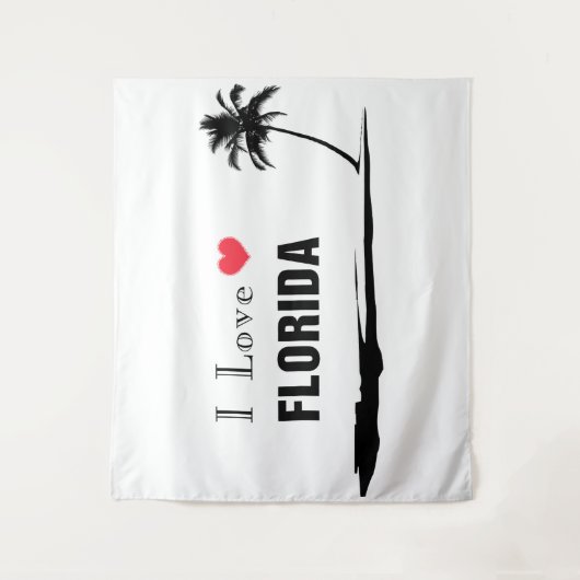 I Love Florida Wandkleed (Voorkant)