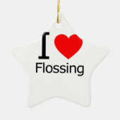 I Love Flosslossing Keramisch Ornament (Voorkant)