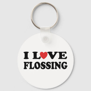 I Love Flosslossing Sleutelhanger