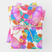 I Love Flowers. Butterfly Dream Inpakpapier Vel (In situ)