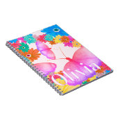 I Love Flowers. Butterfly Dream Notebook Notitieboek (Rechterzijde)