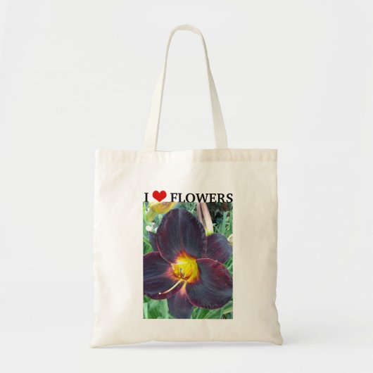 I Love Flowers Lily Tote Bag (Voorkant)