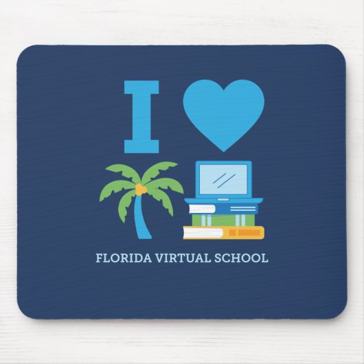 I Love FLVS Mousepad Muismat (Voorkant)