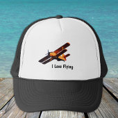 I Love Flying &  Airplane/baseball hat Trucker Pet