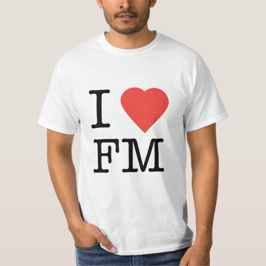 I Love FM T-Shirt (Voorkant)