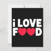I Love Food Funny Foodie Gift voor mannen (Achterkant)