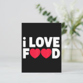 I Love Food Funny Foodie Gift voor mannen (Staand voorkant)