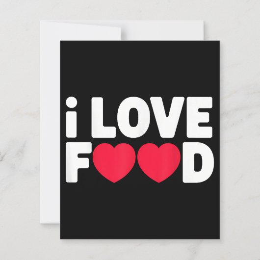 I Love Food Funny Foodie Gift voor mannen (Voorkant)