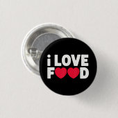 I Love Food Funny Foodie Gift voor mannen Ronde Button 3,2 Cm (Voorkant /achterkant)
