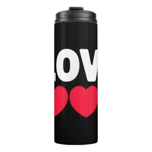 I Love Food Funny Foodie Gift voor mannen Thermosbeker