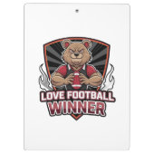 I love football  klembord (Achterkant)