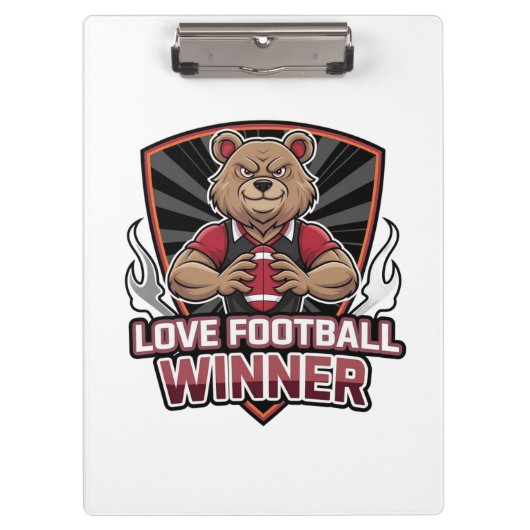 I love football  klembord (Voorkant)