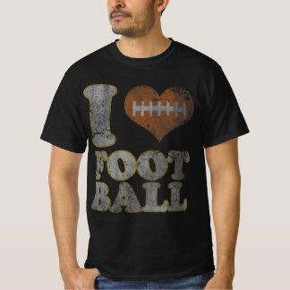 I Love Football Mannen Women Kinderen T-shirt