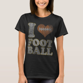 I Love Football Mannen Women Kinderen T-shirt