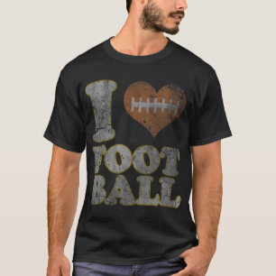 I Love Football Mannen Women Kinderen T-shirt
