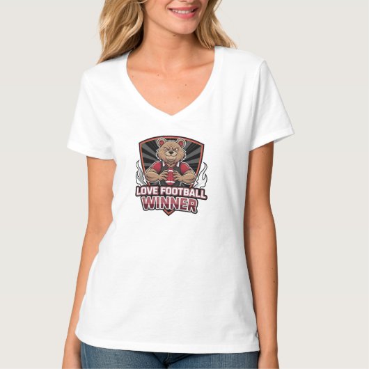 I love football  t-shirt (Voorkant)