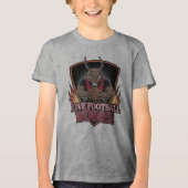 I love football  Tri-Blend shirt (Voorkant)