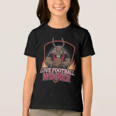 I love football  Tri-Blend shirt (Voorkant)