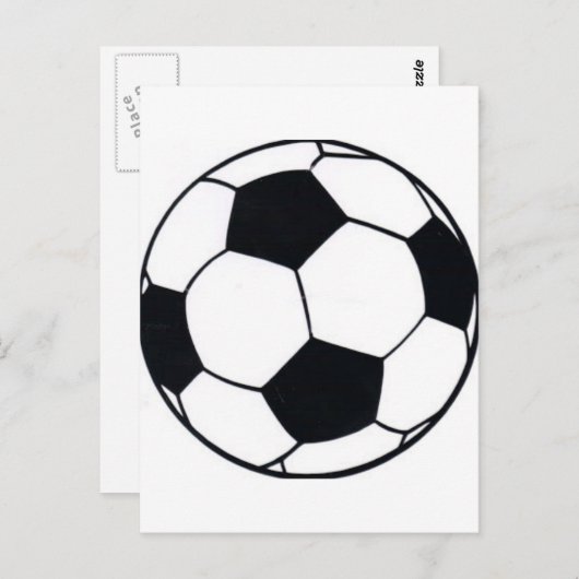 I Love Football (Voetbal) Hart van het Spel: I Lov Briefkaart (Voorkant / Achterkant)