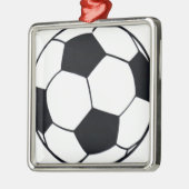 I Love Football (Voetbal) Hart van het Spel: I Lov Metalen Ornament (Links)